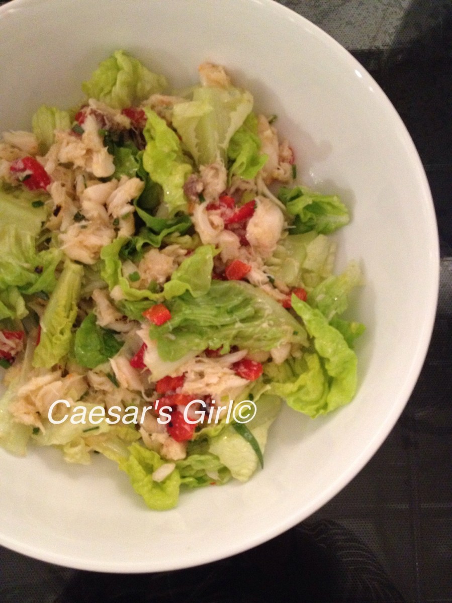 Crab Salad with Caesar Vinaigrette