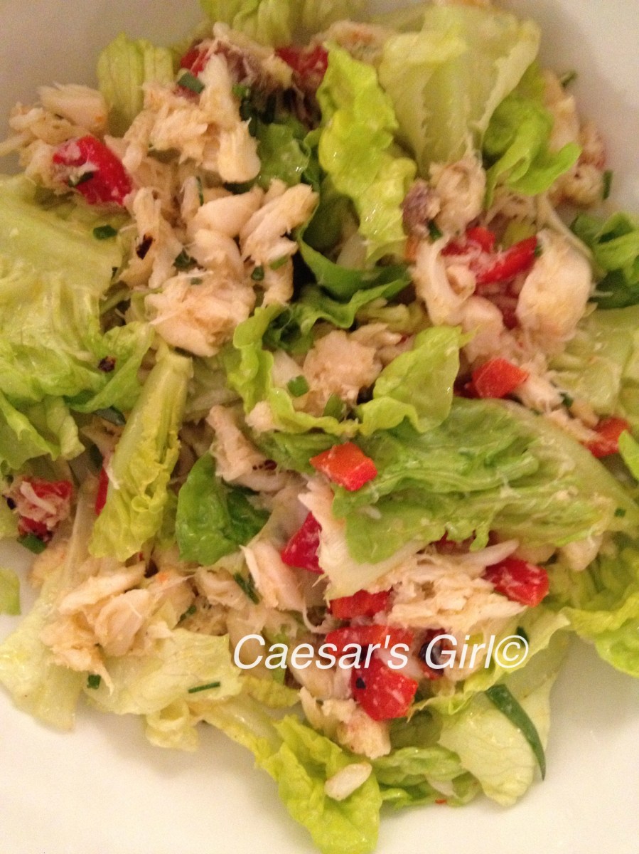 Crab Salad with Caesar Vinaigrette