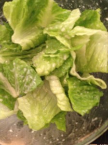 Romaine Lettuce and Caesar Dressing