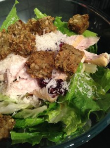 Lettuce, Turkey, Croutons, Cranberries